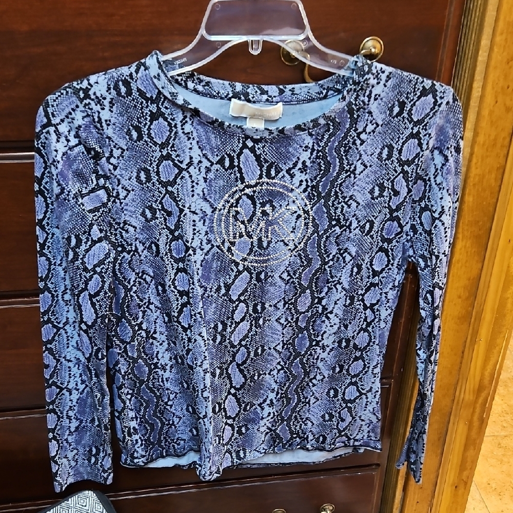 Black Snake Print Women's Top